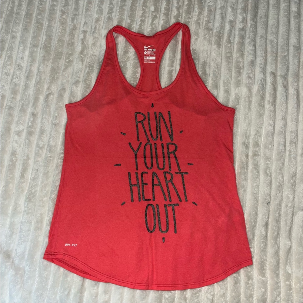 Women’s Nike Dri-Fit Graphic Racerback Tank Top • Large